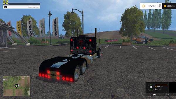 PETERBILT 379 FLATTOP MURDERKLOK EDITION