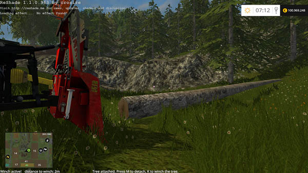 Functional forestry winch krpan winch v 1.0 Beta