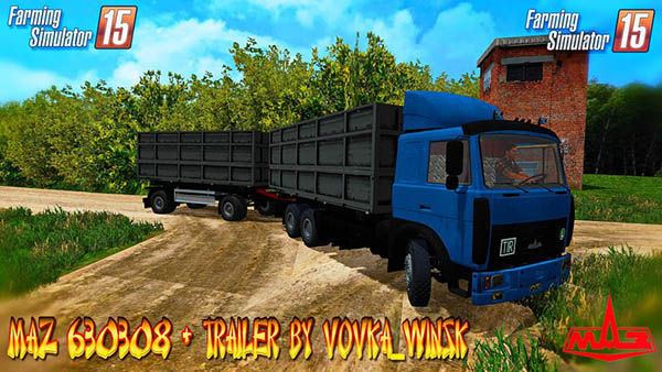 Maz 630308 + Trailer v 1.0 