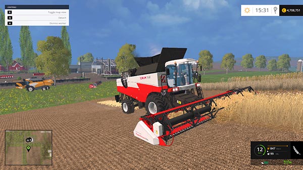 ROSTSELMASH TORUM 760 v 1.5 AND 4 HEADER