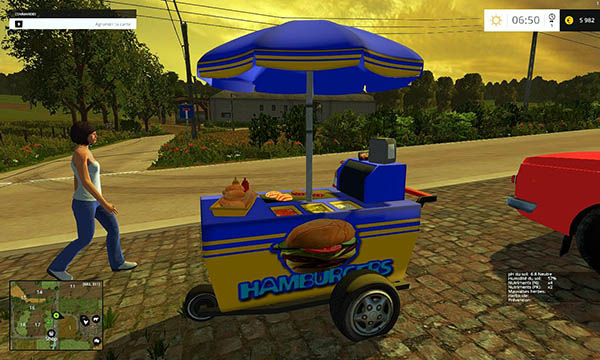 Burgers cart