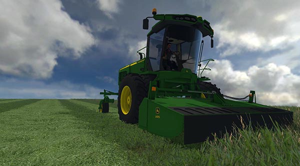 John Deere W260 with 995 Rotary Cutter v 1.0