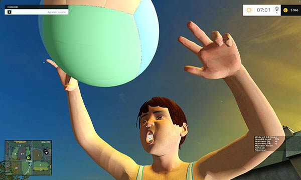 Little boy volleyball