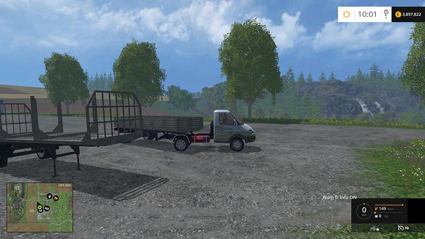 Gazelle with trailers v 1.0
