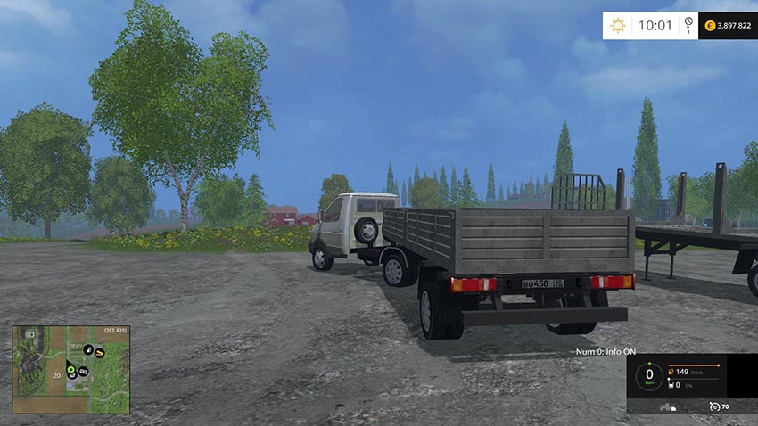 Gazelle with trailers v 1.0