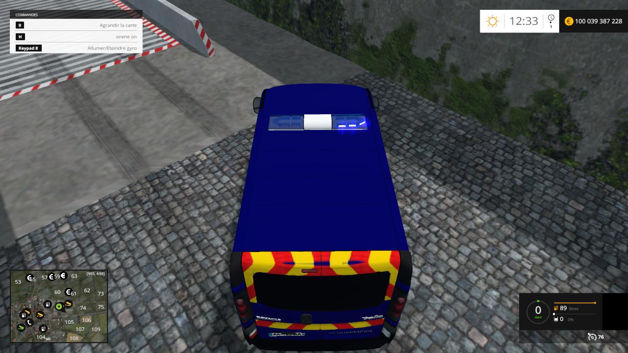Renault Trafic Gendarmerie By CYRIL854 v1.0