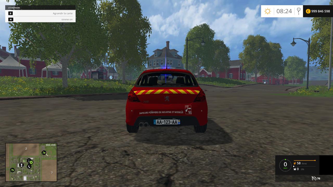 Vl Peugeot 308 Pompier v2.0